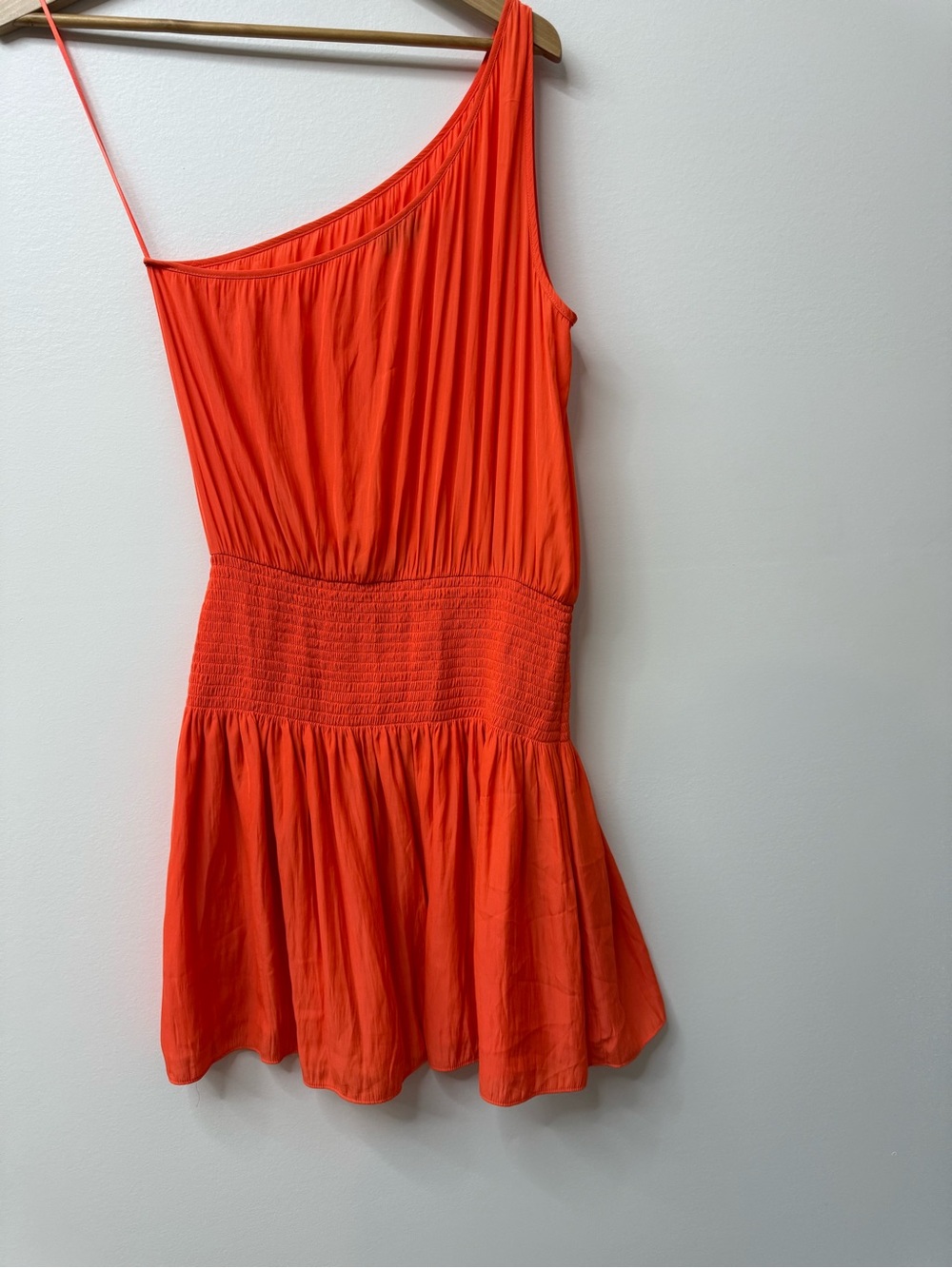 Ramy Brook Bright Orange One-Shoulder Women’s Dress Size M - Picture 4 of 6